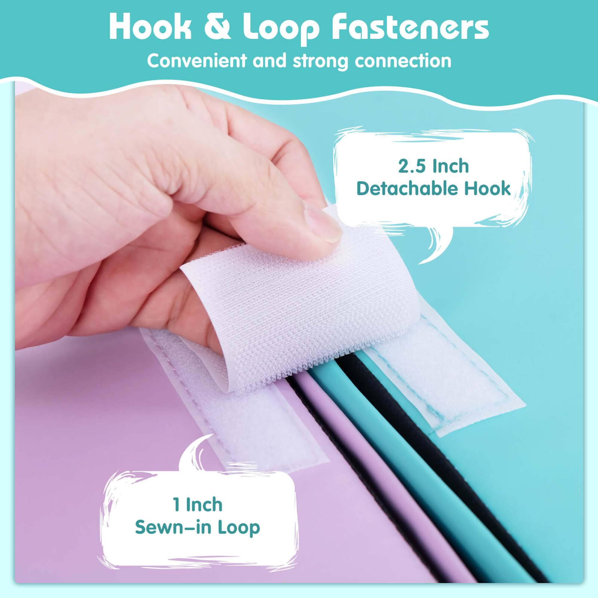 Hook & Loop Fasteners  
Convenient and strong connection  

2.5 Inch Detachable Hook  

1 Inch Sewn-in Loop