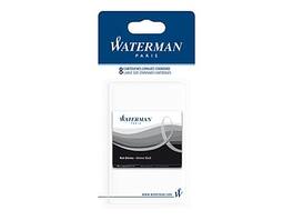 Waterman - Paris Fountain Cartridge Pen Refill, 8/Pack - Black Ink