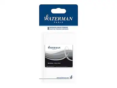 WATERMAN PARIS
8 CARTOUCHES LONGUES STANDARD
8 LARGE SIZE STANDARD CARTRIDGES
WATERMAN PARIS
Made in France - Fabriqué en France
www.waterman.com