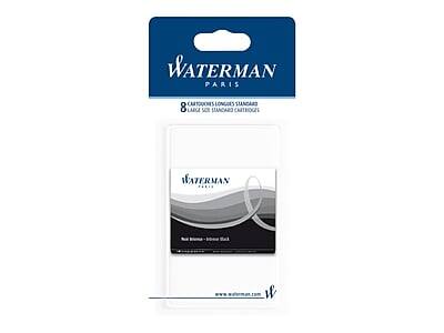 WATERMAN PARIS

8 CARTOUCHES LONGUES STANDARD  
8 LARGE SIZE STANDARD CARTRIDGES

WATERMAN PARIS

Made in France - Fabriqué en France

www.waterman.com