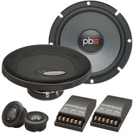 Powerbass - OE-6C - 6.5" Component Speaker System - 2-Ohm - Pair - Black/Gray