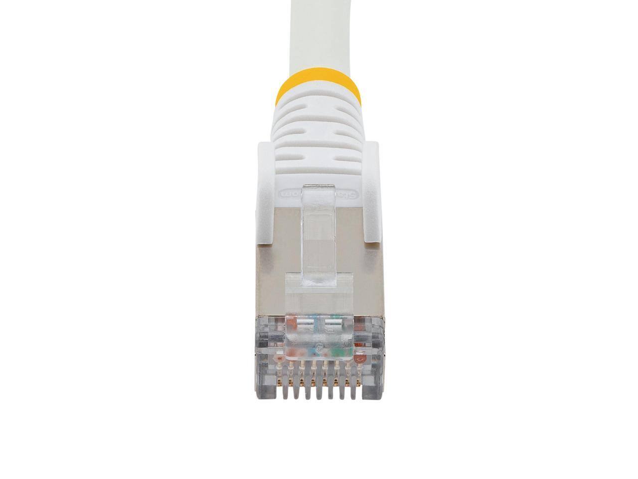 Alt View 7. StarTech.com - StarTech 100ft CAT6a Ethernet Cable, 10GbE, 100W PoE++, Shielded, LSZH, 27AWG, 500MHz, White.