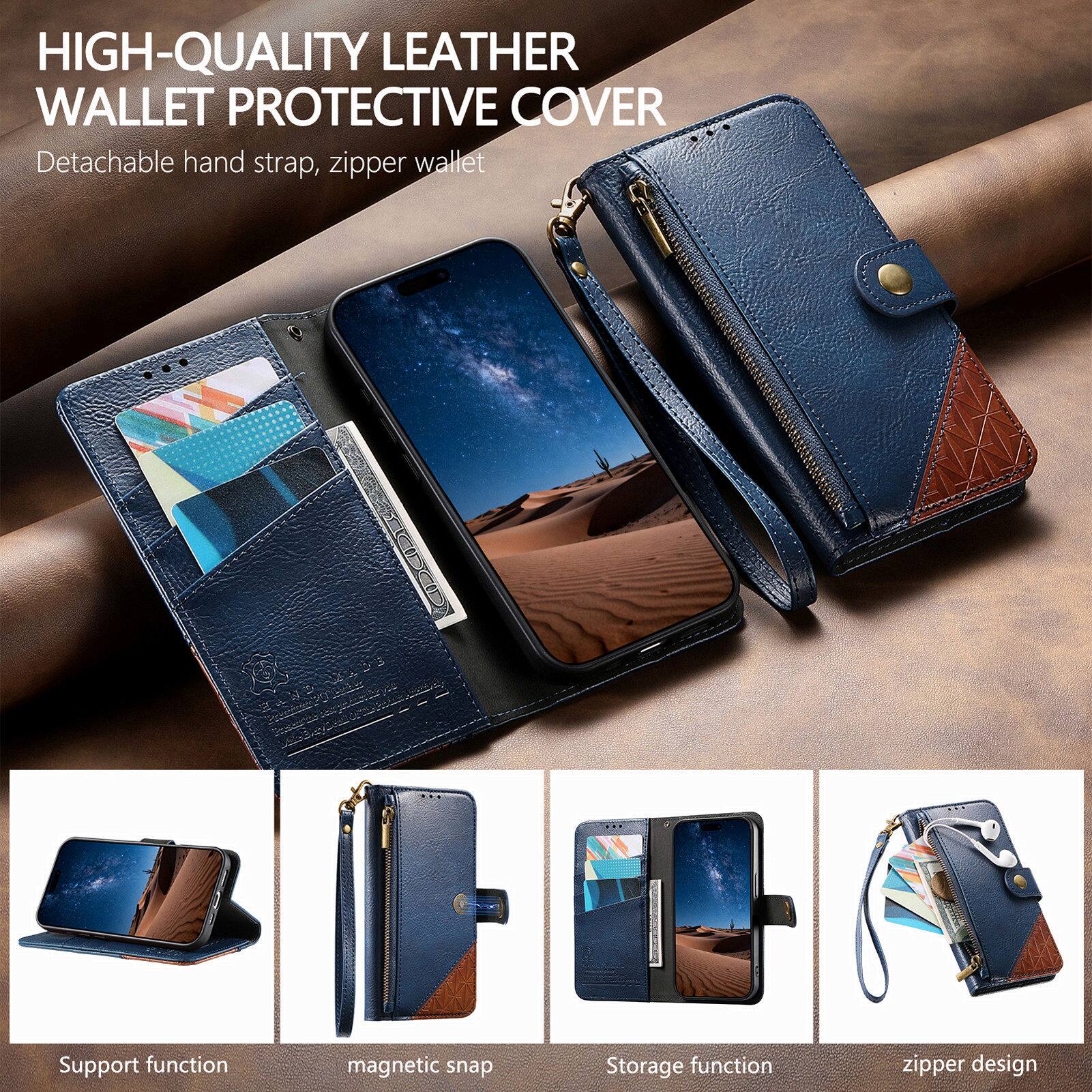 HIGH-QUALITY LEATHER WALLET PROTECTIVE COVER

Detachable hand strap, zipper wallet

Support function
magnetic snap
Storage function
zipper design
