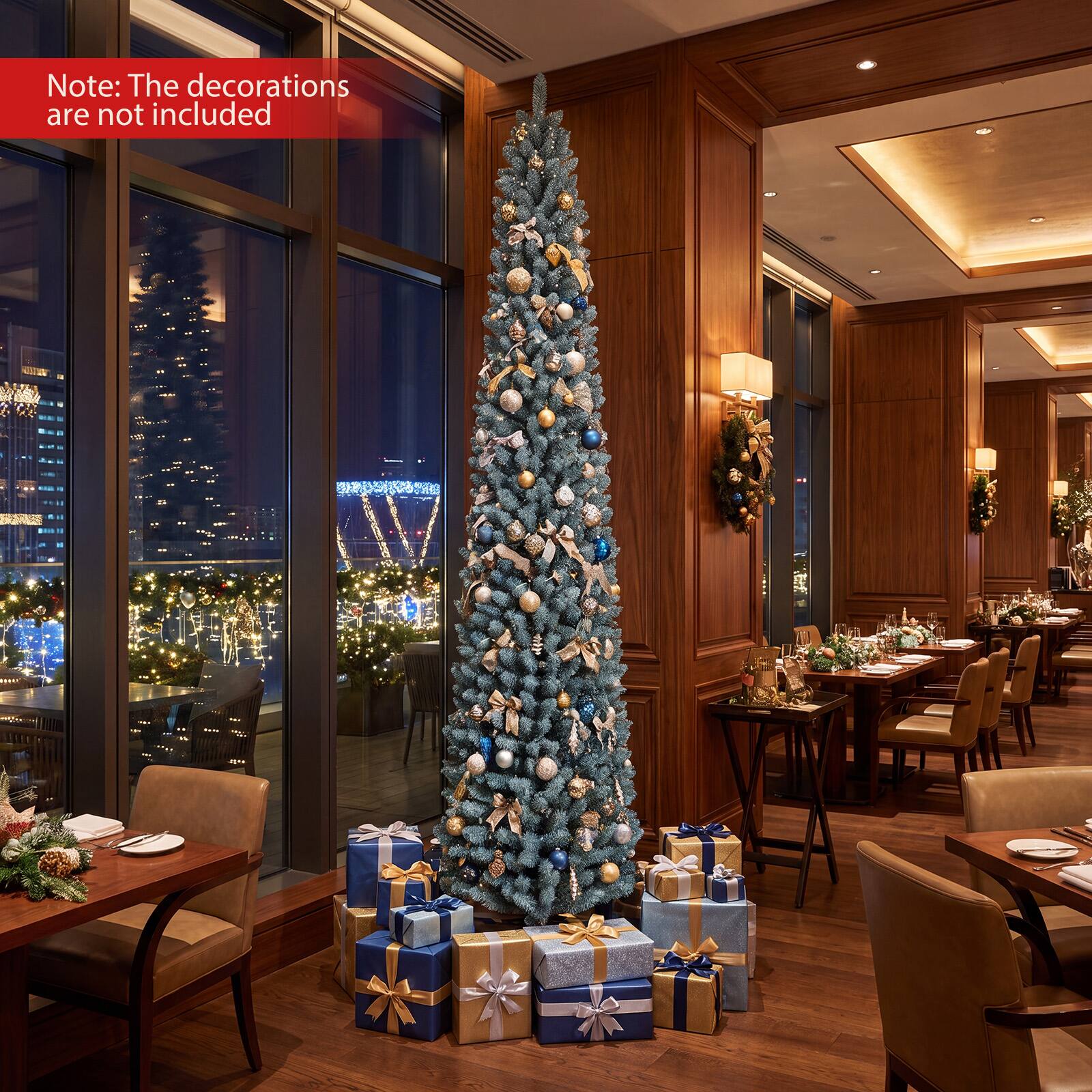 Note: The decorations are not included