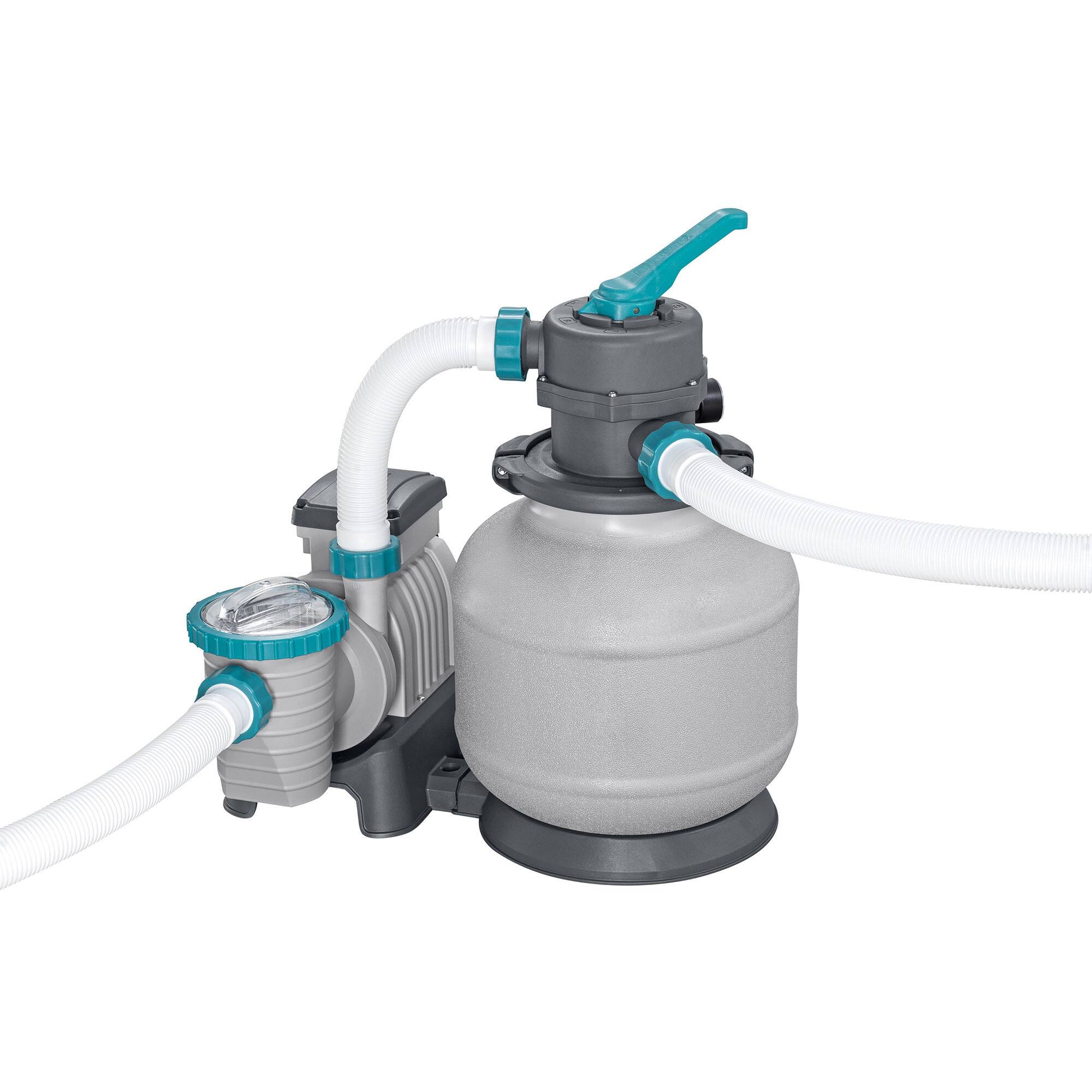 Alt View 8. Bestway - Bestway APX 365 31'4" x 16' x 52" Rectangular Above Ground Swimming Pool Set - Gray.