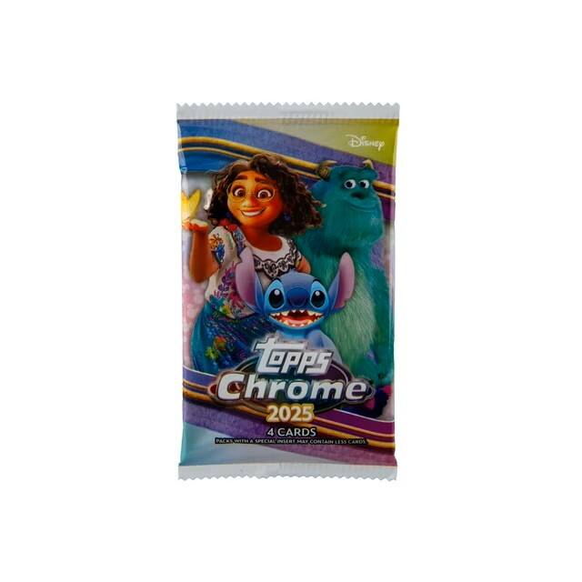 Disney TOPPS Chrome 2025 4 CARDS PACKS WTT a SPECIAL INSERT MAY CONTAIN LESS CARDS