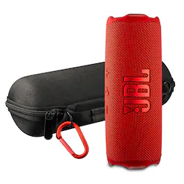 JBL - Flip 7 Portable Bluetooth Speaker , deep bass, IP68 waterproof, for home, Outdoors Bundle - Red
