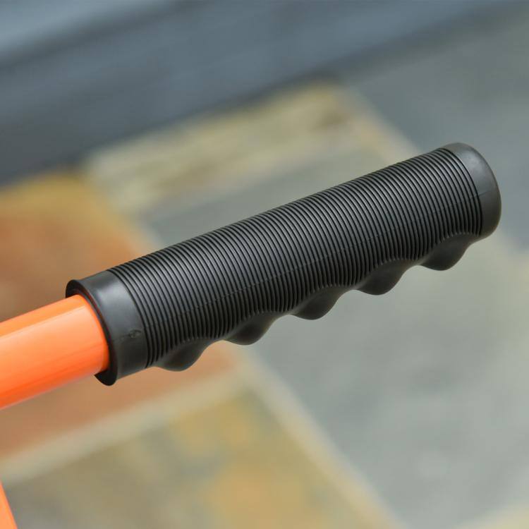 Alt View 9. PULUZ - Snow Shovel, Rolling Pusher with 29 inch Blade, 10 inch Wheels & Angle-Adjustable Handle - Orange.