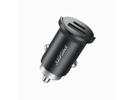 PISEN - Quick Type-C+USB-A 30W Mini Car Charger TP-C73