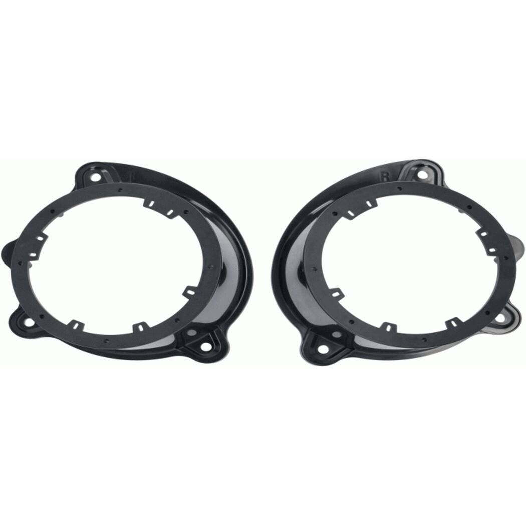 Alt View 17. Metra - Speaker Adapter Plate for Select Mercedes 2000-2006 Vehicles (2-Pack) - Black.