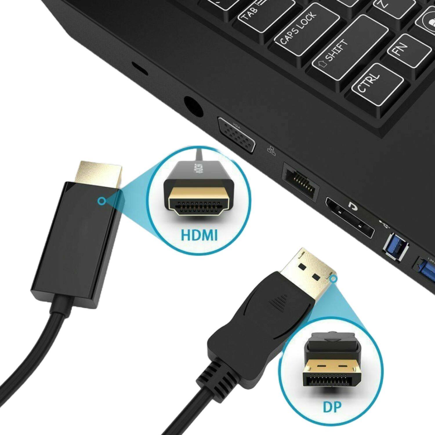 TAB
Z LOCK CAPS FN SHIFT CTRL

&QICENT

6000000000

HDMI
DP