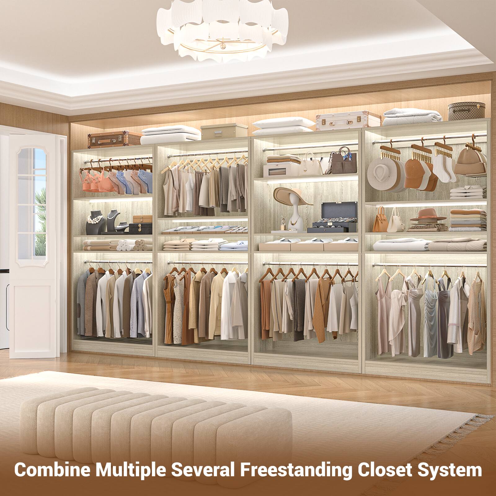 Combine Multiple Several Freestanding Closet System