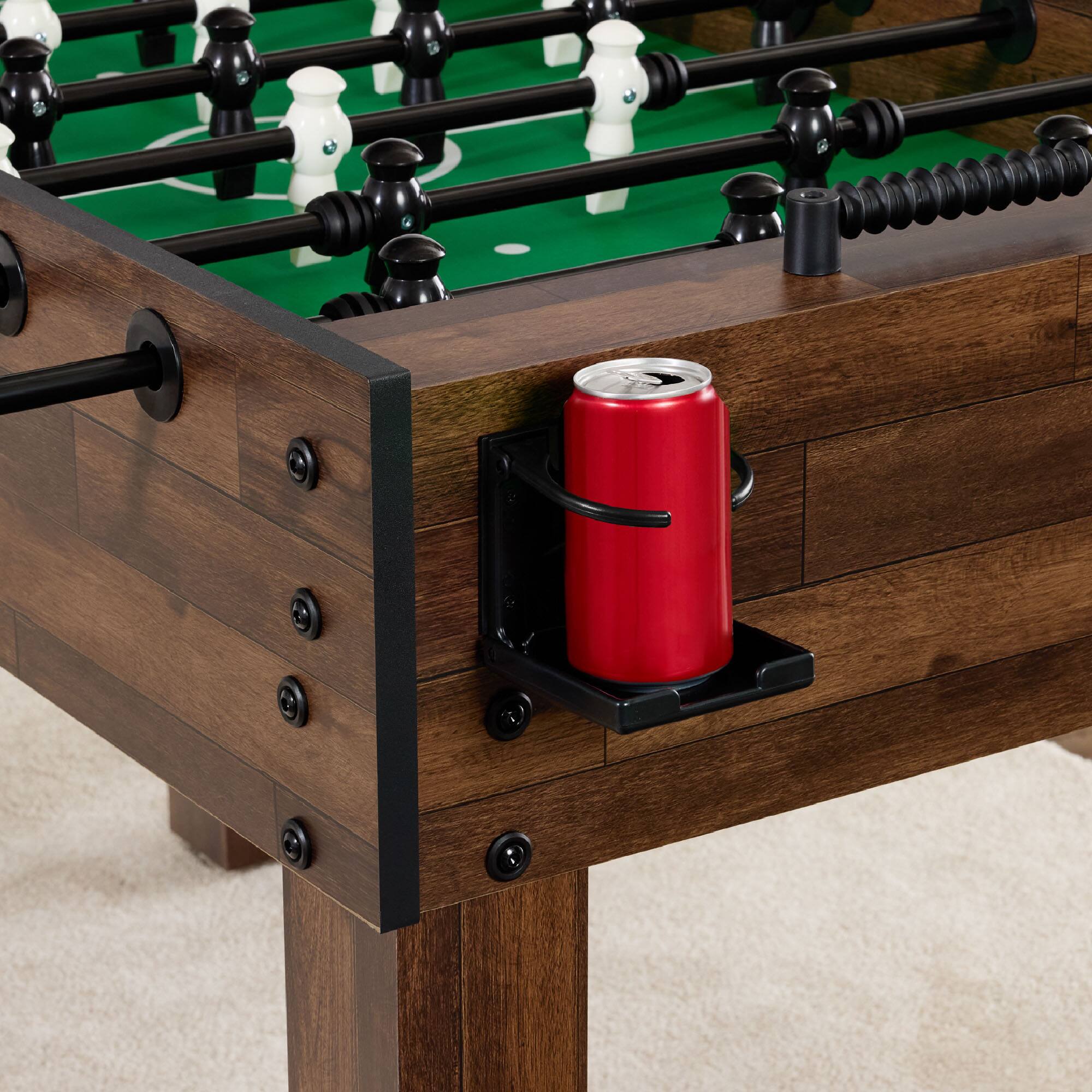 Alt View 8. Best Choice Products - Best Choice Products Large 54in Full-Size Foosball Table for Home, Game Room w/ 2 Balls, 2 Cup Holders - Walnut - Walnut.