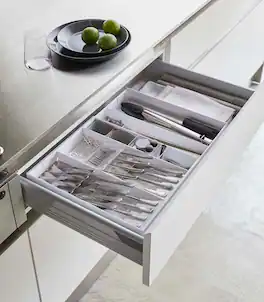Yamazaki Home - Expandable Cutlery Organizer - Large - White