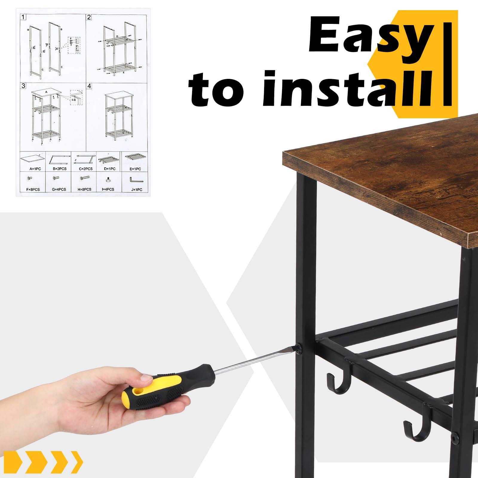 Easy to install

1 3 a - 2 4 + 

A-IPC B2-IPC C3-IPC D4-IPC E5-IPC F6-IPC G4-IPC H5-IPC I6-IPC J7-IPC