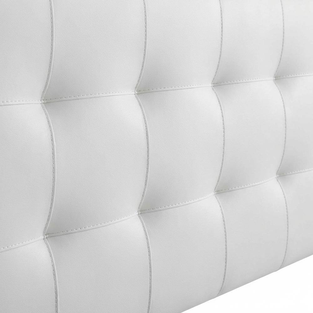 Back. FurniFact - Tufted Fabric King Headboard with Wood Frame and Elegant Design - Brown.