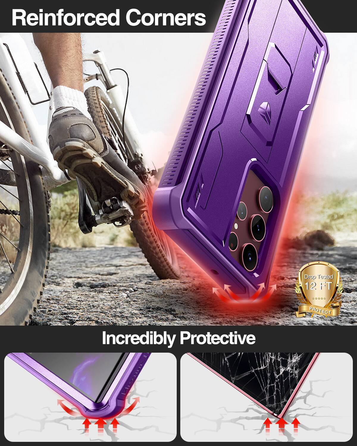 Reinforced Corners, Drop Tested 12 FT, Incredibly Protective, Dexuer