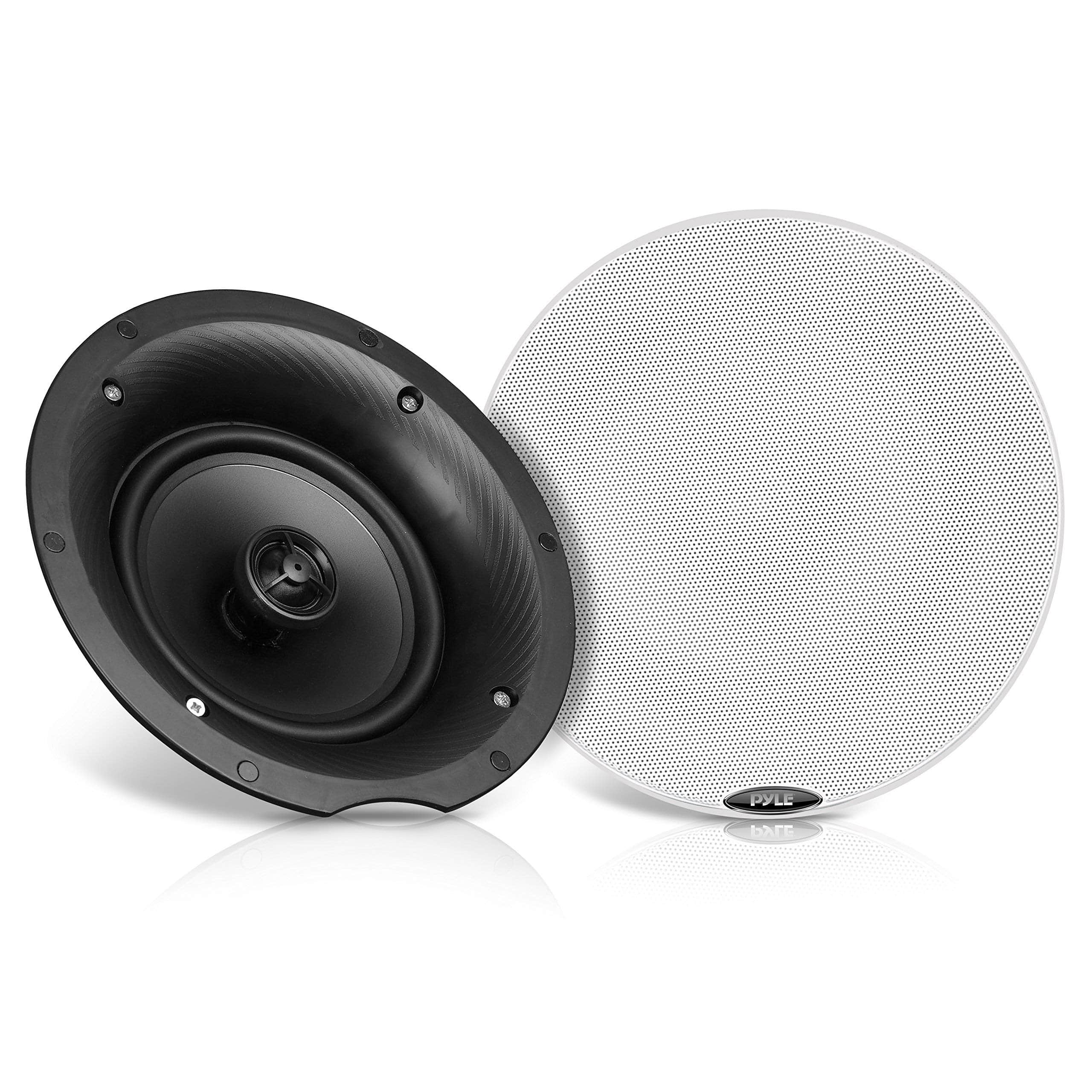Pyle - Pair 8.0” Bluetooth Universal Flush Mount - Black