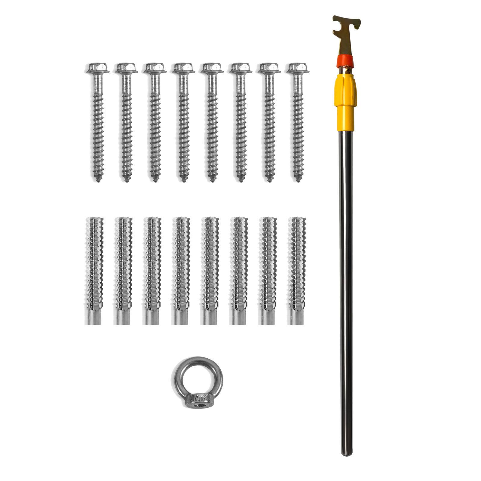 Alt View 5. VEVOR - Attic Ladder Telescoping,350-pound Capacity,39.37" x 23.6", Multi-Purpose Aluminium Extension, Lightweight and Portable - Silver.