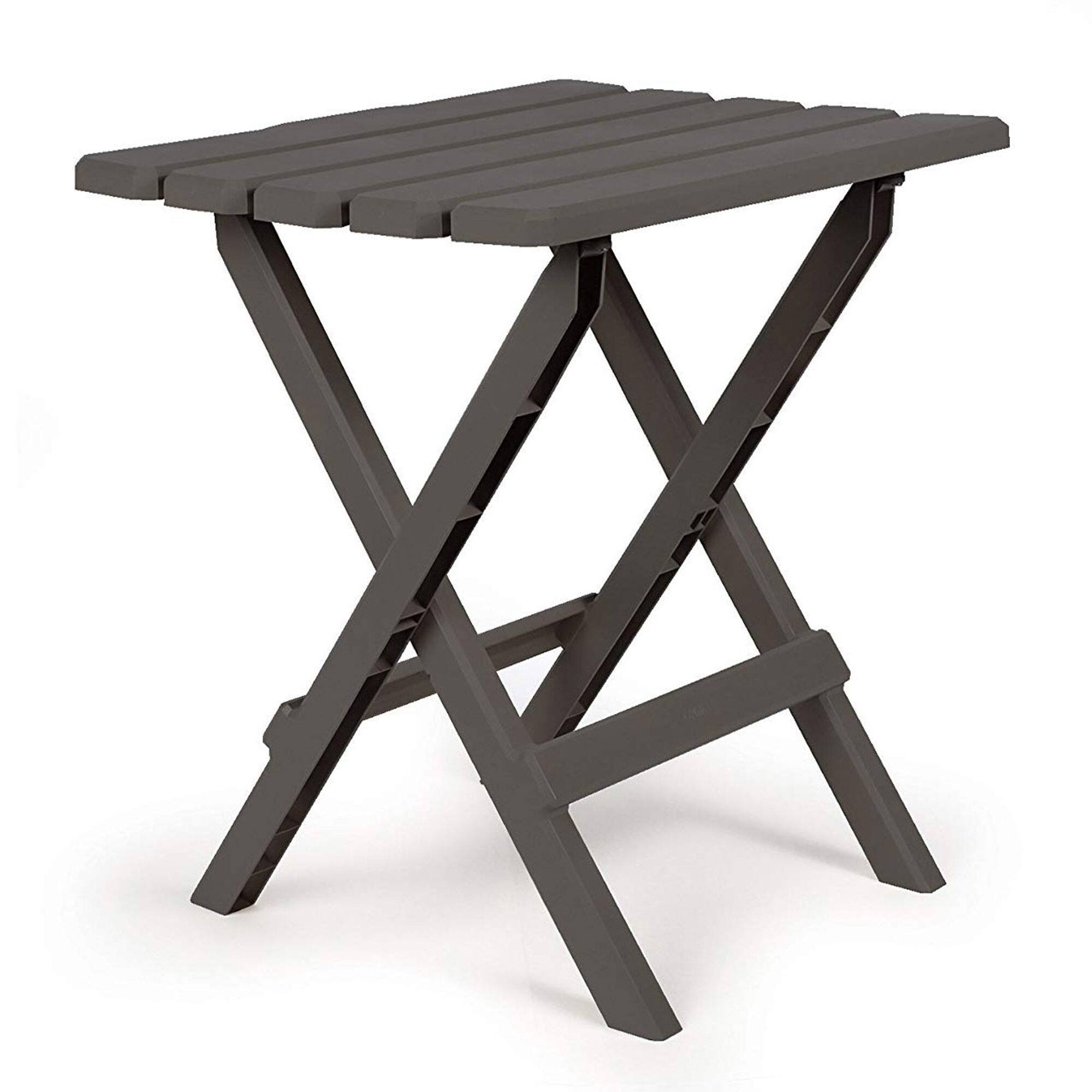 Alt View 1. Camco - Camco Large Adirondack Portable and Folding Furniture Table, Charcoal (2 Pack) - Charcoal.