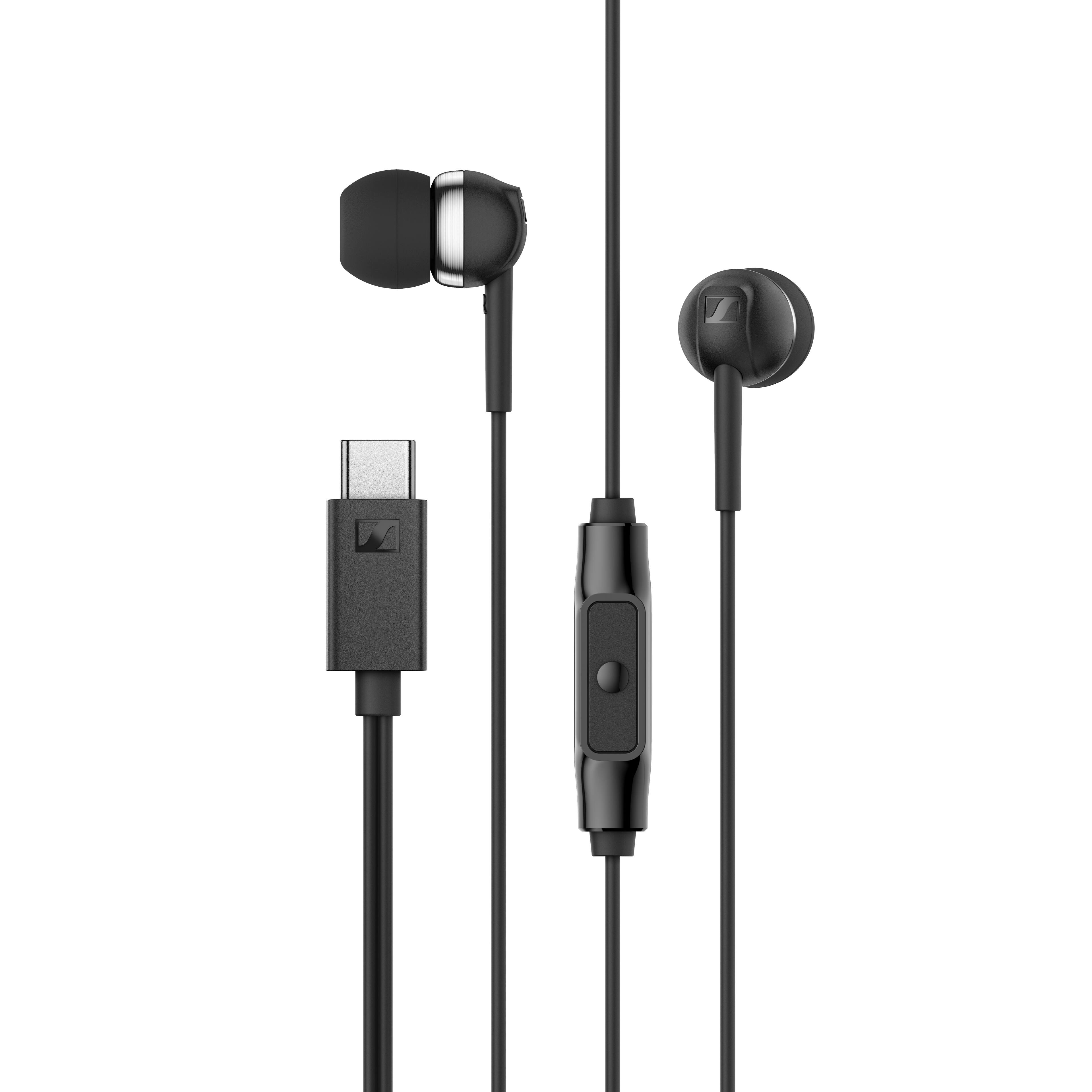 Angle. Sennheiser - Sennheiser CX 80U WIRED IN-EAR Headphones - Black.