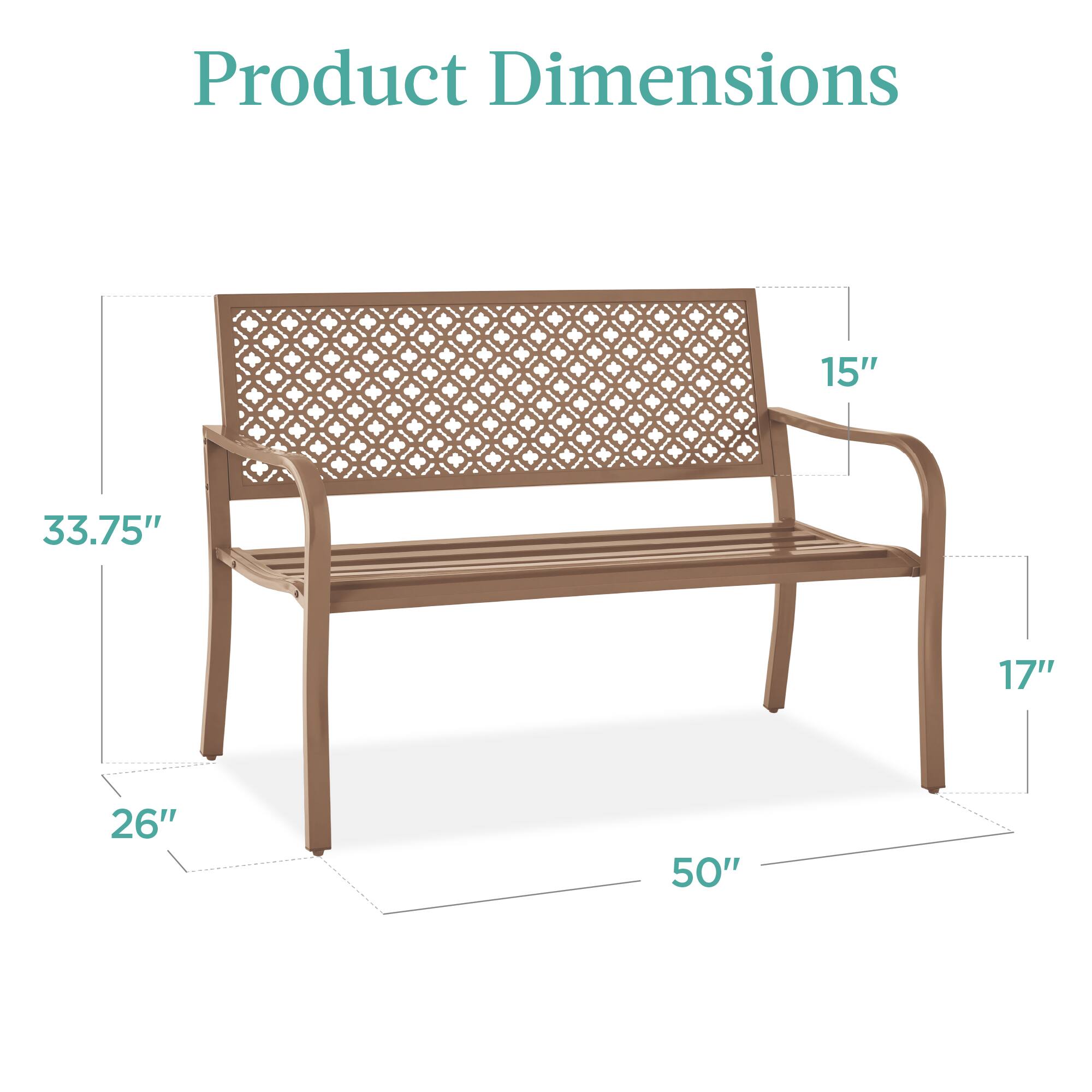 Product Dimensions  
50" x 33.75" x 26" x 17" x 15"