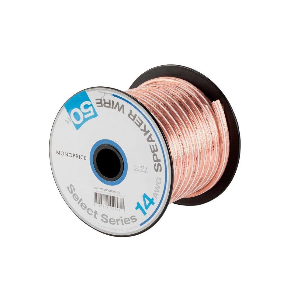 50 WIRE  
MONOPRICE SPEAKER P  
AWG Select Series  
14  
www.monoprice.com  
P/N 14917  
Made in China