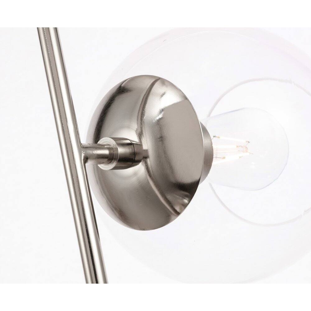 Back. Living District - Ryland 2 Light Chrome And Clear Glass Pendant - Chrome And Clear Glass.