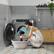 Alt View 6. Winado - 13.2LB Portable Clothes Dryer, 3.5 Cu.Ft High End Front Load Tumble Laundry Dryer with LCD Touch Screen, Stainless Steel - Gray.