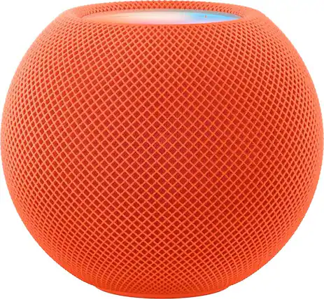 Front. Apple - HomePod mini - Orange - Orange.
