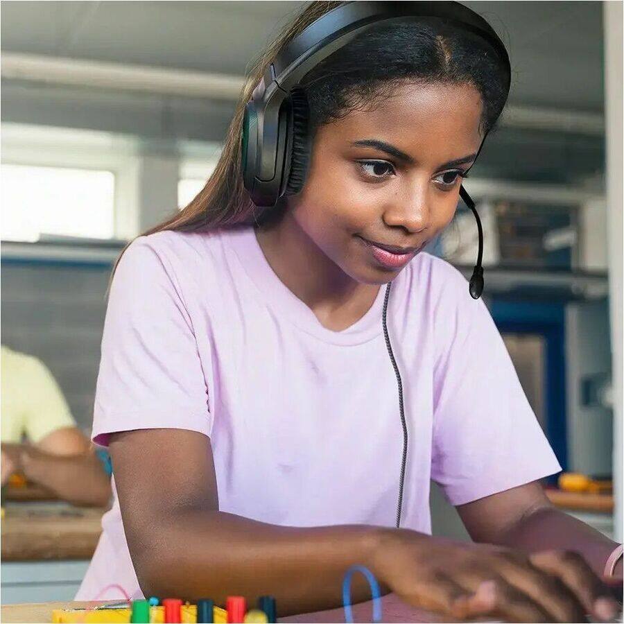 Alt View 2. Avid - AVID AVIGA AP-1000 Gaming Headset - Stereo - USB Type A - Wired - 32 Ohm - 50 Hz to 20 kHz - On-ear, Over-the-head - Black.