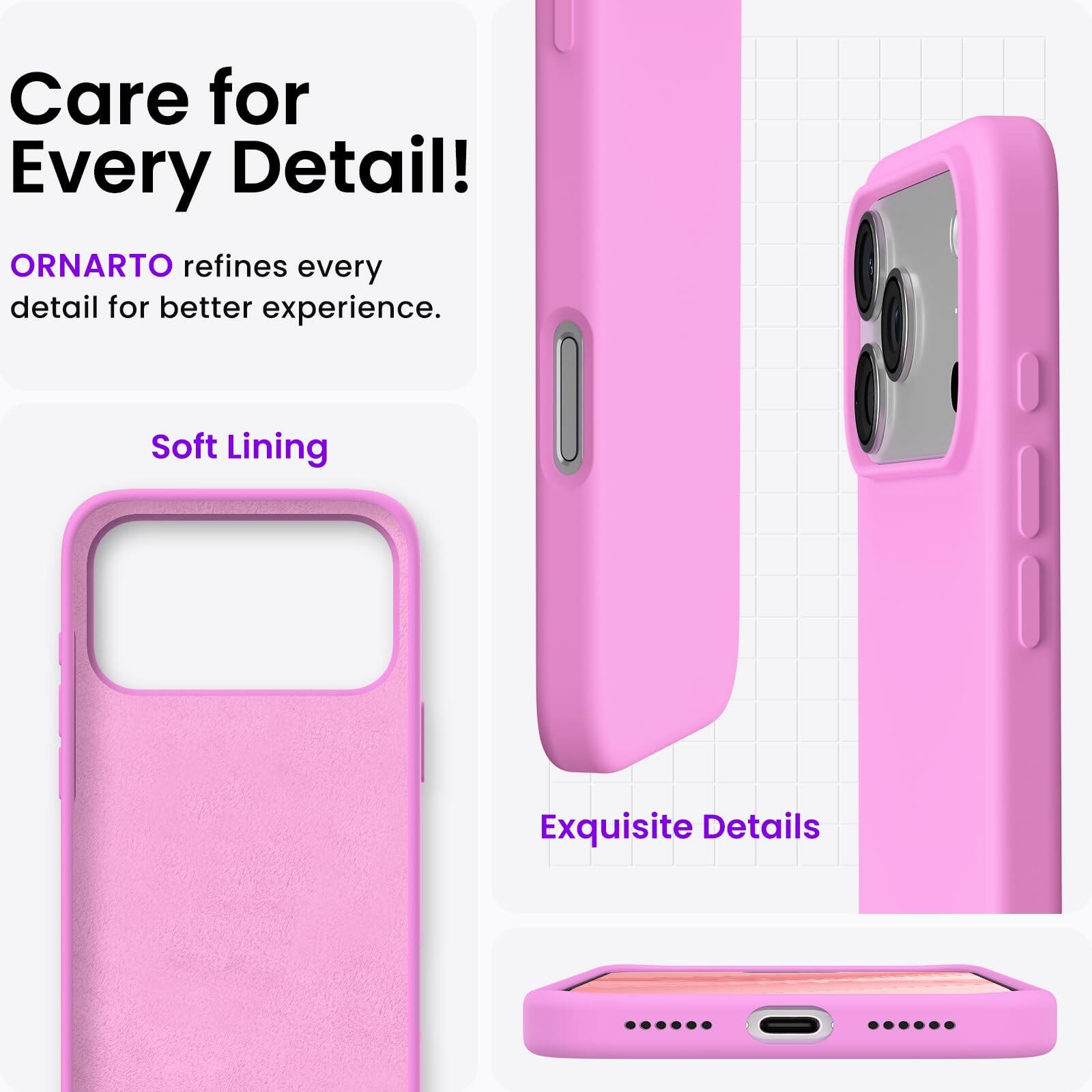 Care for Every Detail!  
ORNARTO refines every detail for better experience.  

Soft Lining  
Exquisite Details