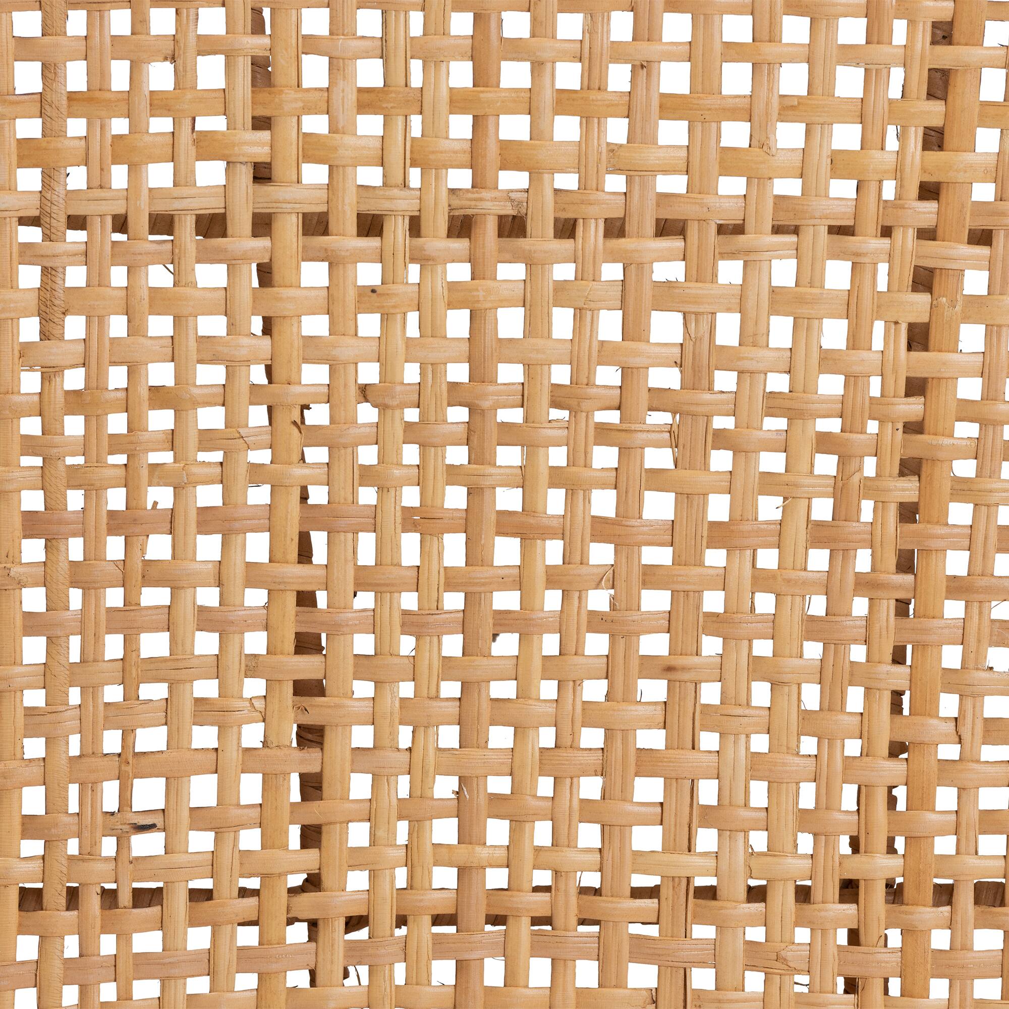 Alt View 2. bali & pari - Moscow Modern Bohemian Rattan and Mahogany Wood 2-Piece Dining Chair Set - Natural Brown/Walnut Brown.