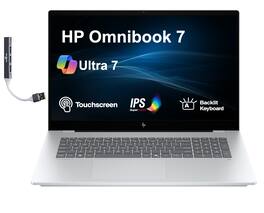 HP - Omnibook 7 Laptop 17.3 FHD Display (Ultra 7-258V, 32GB, 2TB SSD, Intel Arc 140V, Win 11 Pro) w/USB Hub - Silver