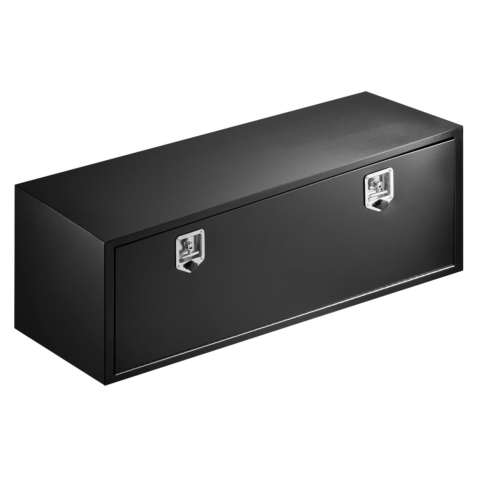 Alt View 5. VEVOR - Underbody Truck Tool Box, 60 x 18 x 18 Inch Heavy Duty Steel Trailer Storage Box with Lock & Keys, Waterproof Trailer - Black.