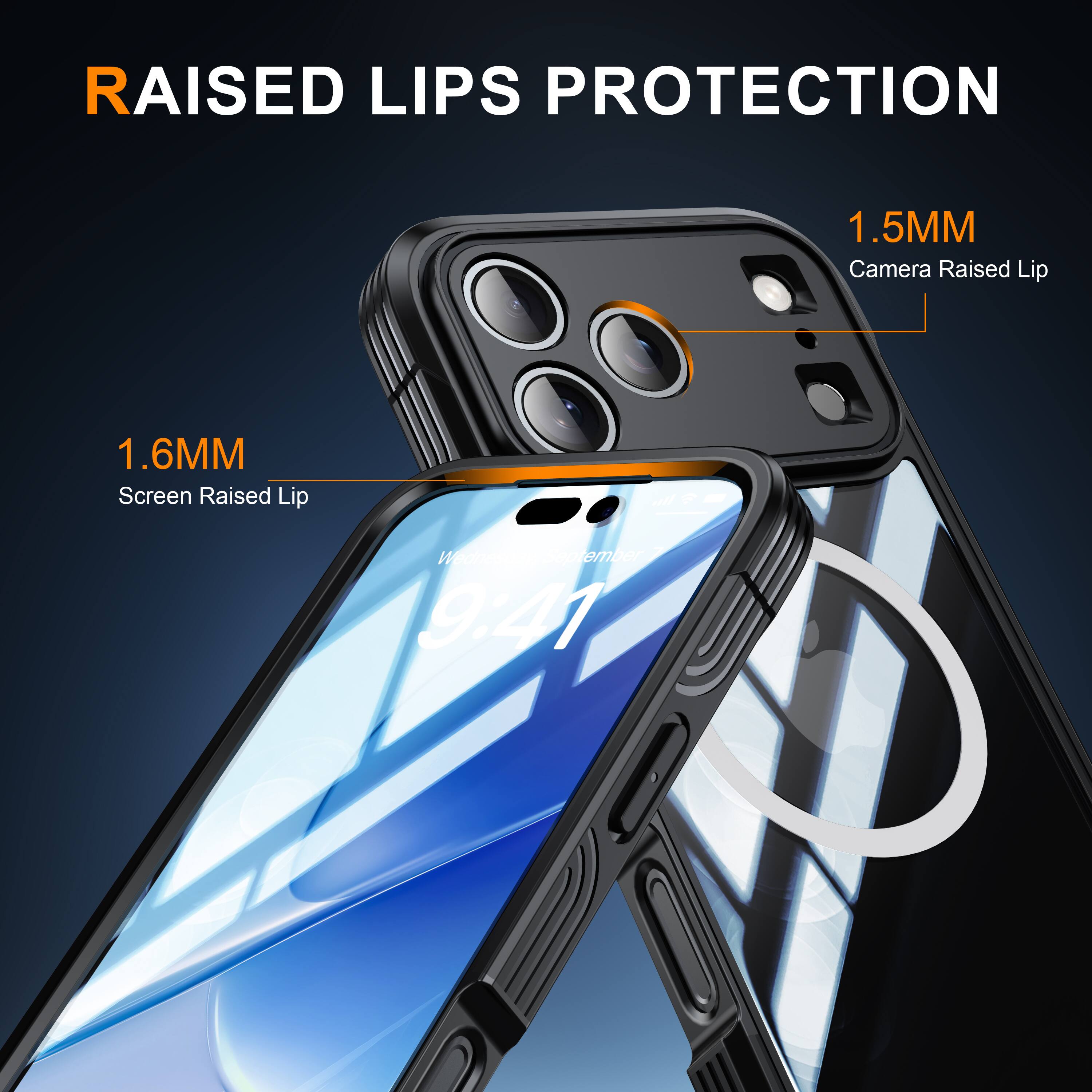 RAISED LIPS PROTECTION

1.5MM Camera Raised Lip  
1.6MM Screen Raised Lip