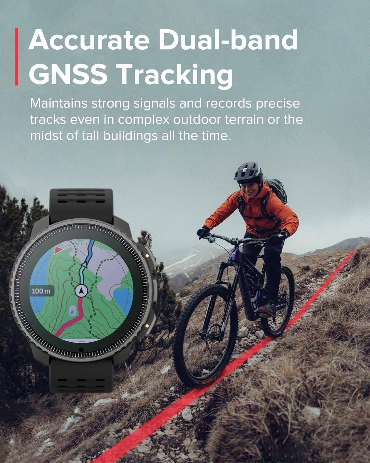Accurate Dual-band GNSS Tracking

Maintains strong signals and records precise tracks even in complex outdoor terrain or the midst of tall buildings all the time.