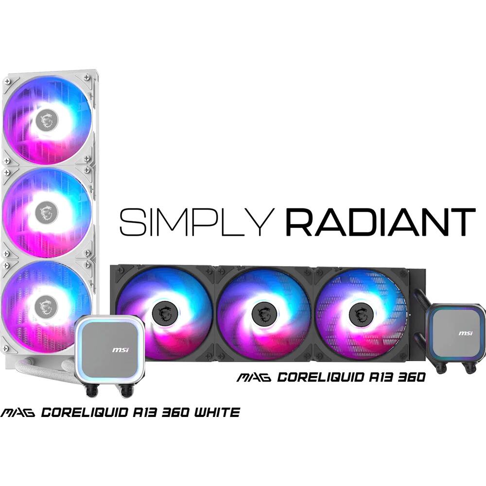 SIMPLY RADIANT

MSI MAG CORELIQUID A13 360 WHITE

MSI MAG CORELIQUID A13 360