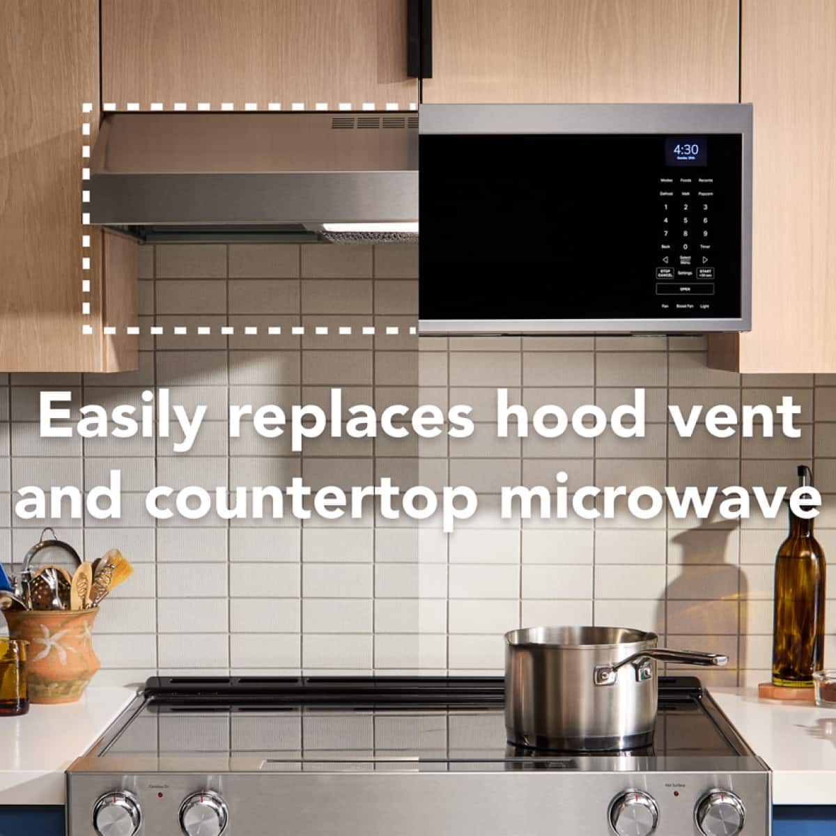 KitchenAid KitchenAid - 1.1 Cu. Ft. Low Profile Over-the-Range Smart Microwave with Sensor Cooking and Dual Fan Ventilation - Stainless Steel Fingerprint Resistant 5