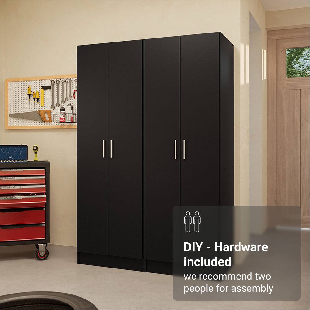 DIY - Hardware included  
we recommend two people for assembly