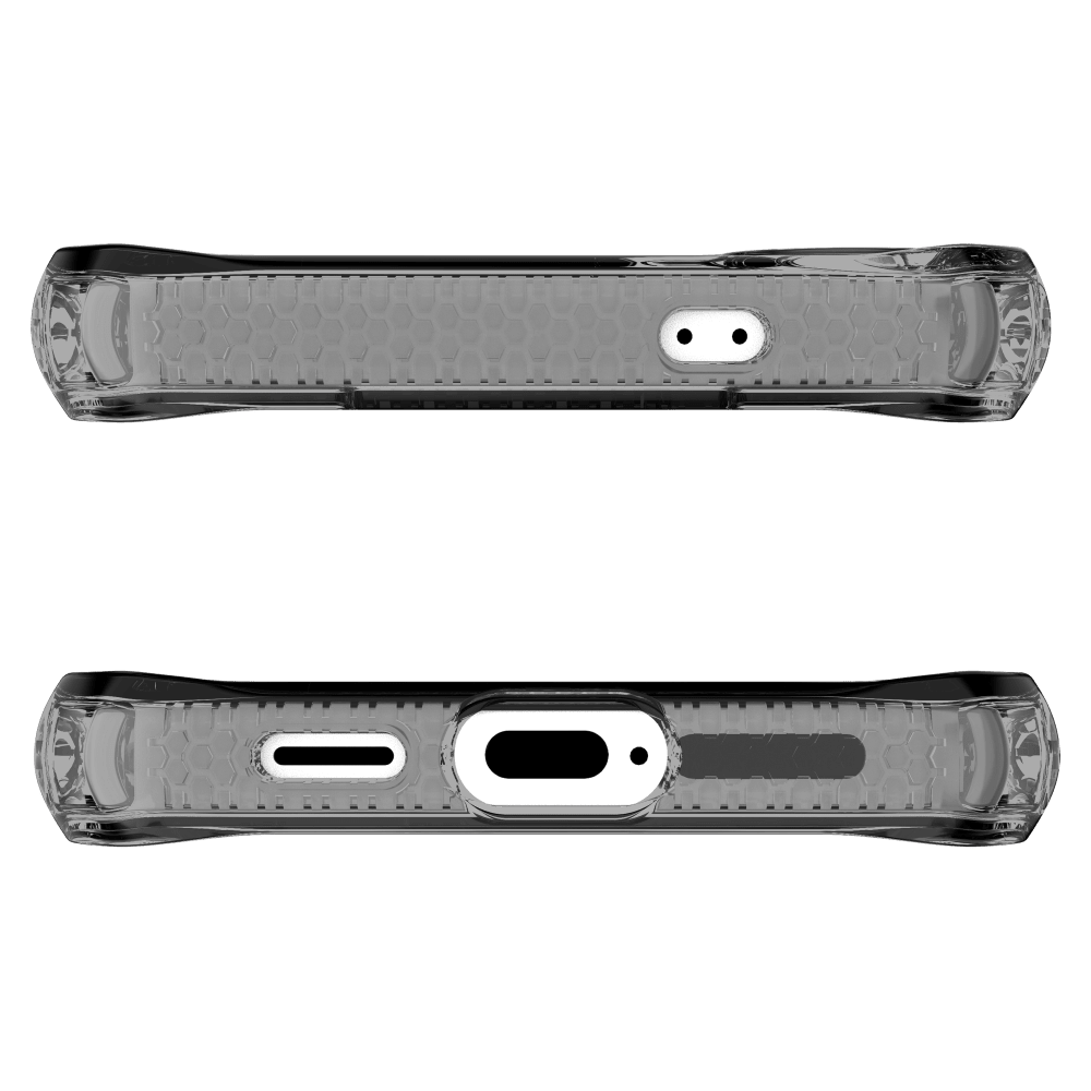 Alt View 2. Itskins - Hybrid_R Clear MagSafe Case for Samsung Galaxy S 2025 Small - Black.