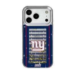 Keyscaper - NFL - New York Giants iPhone Field Design Glitter Case - 15 Pro Max - Multicolor
