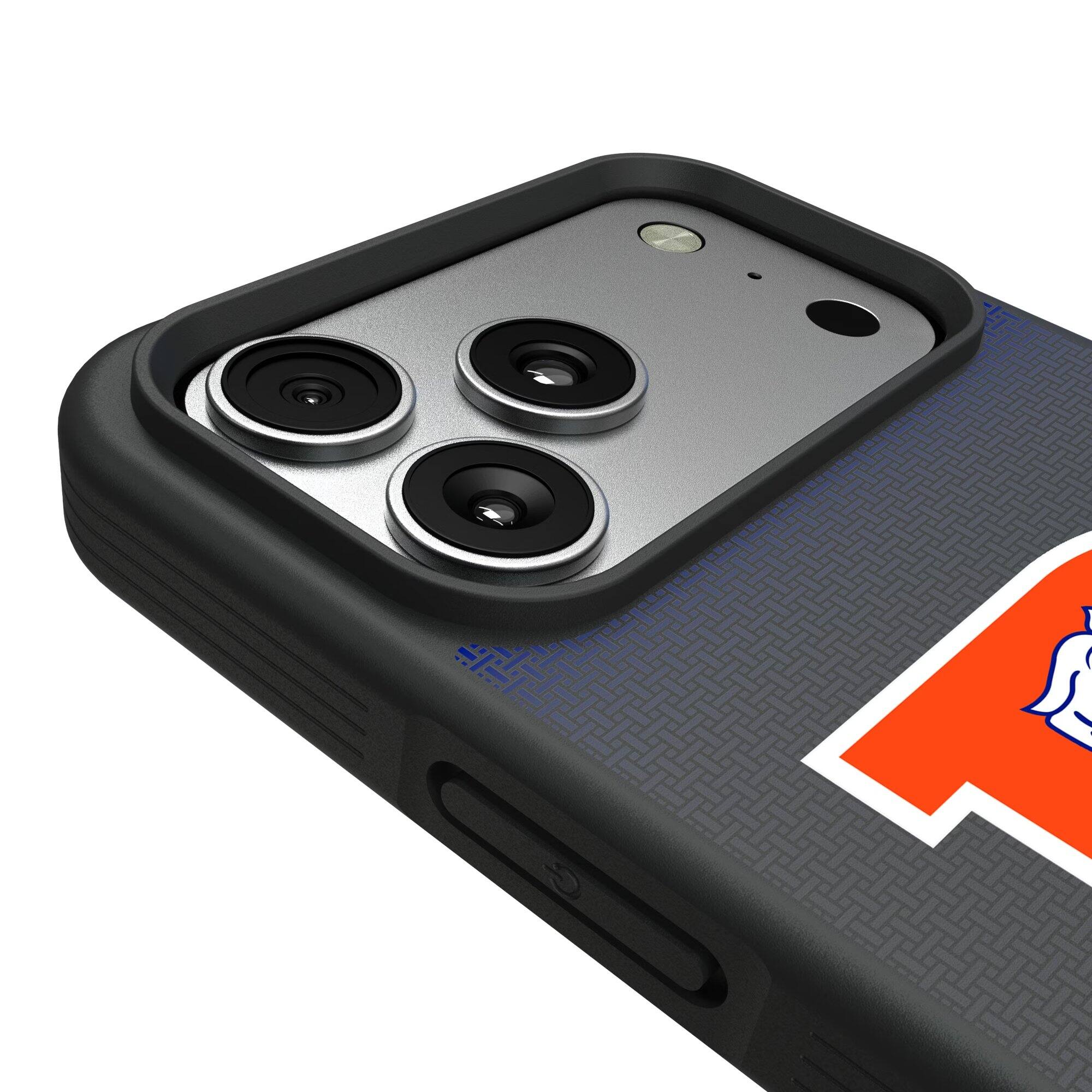 Alt View 2. Keyscaper - Linen Logo iPhone Bump Case - 14 Pro - Black.