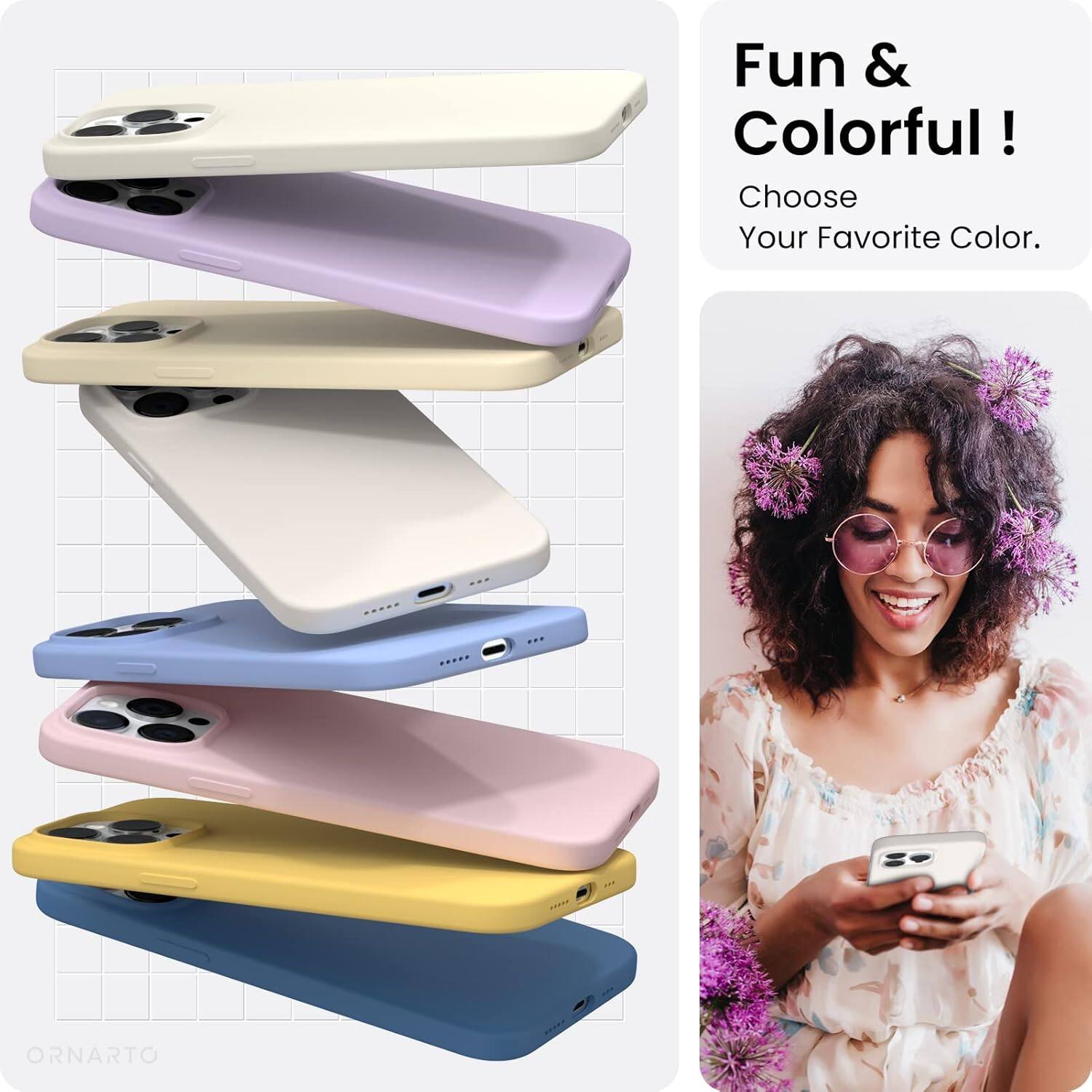 Fun & Colorful! Choose Your Favorite Color. ORNARTO