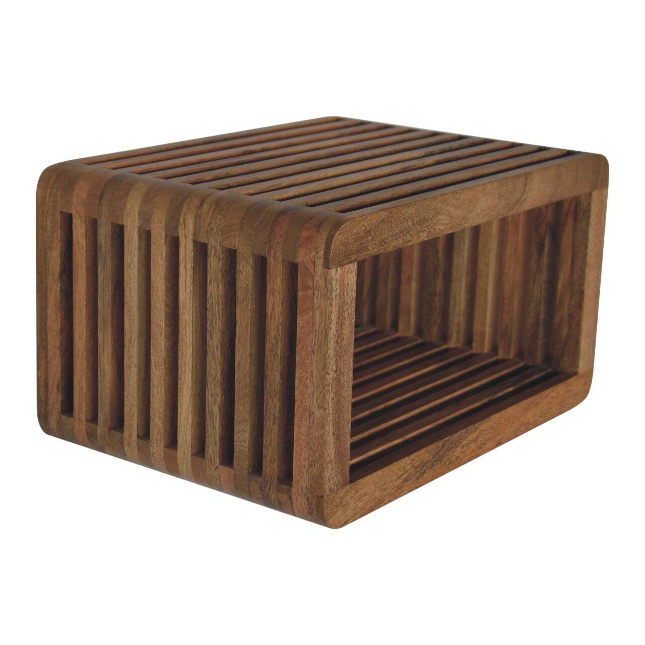 Alt View 2. Artisan Furniture - Artisan Furniture Solid Wood Soba Wall Mounted Bedside, 1 Shelf, Brown - Brown.