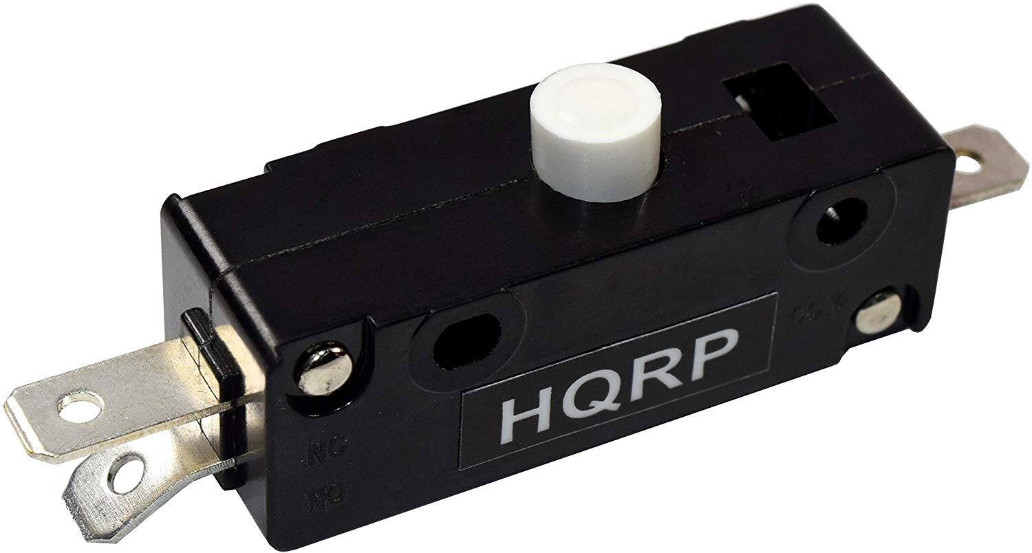 Front. HQRP - Push Button Switch Replacement for Cherry E13-00E Sears Craftsman MTD Snow King - black.