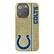 Front. Keyscaper - Indianapolis Colts iPhone Bling Case - 14 Pro Max - Gold.