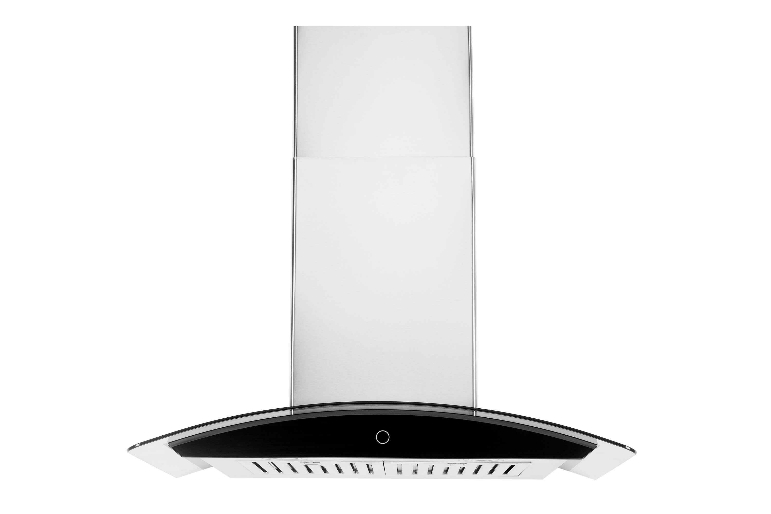 Hauslane - 30 inches - Convertible - Wall Range Hood - Silver