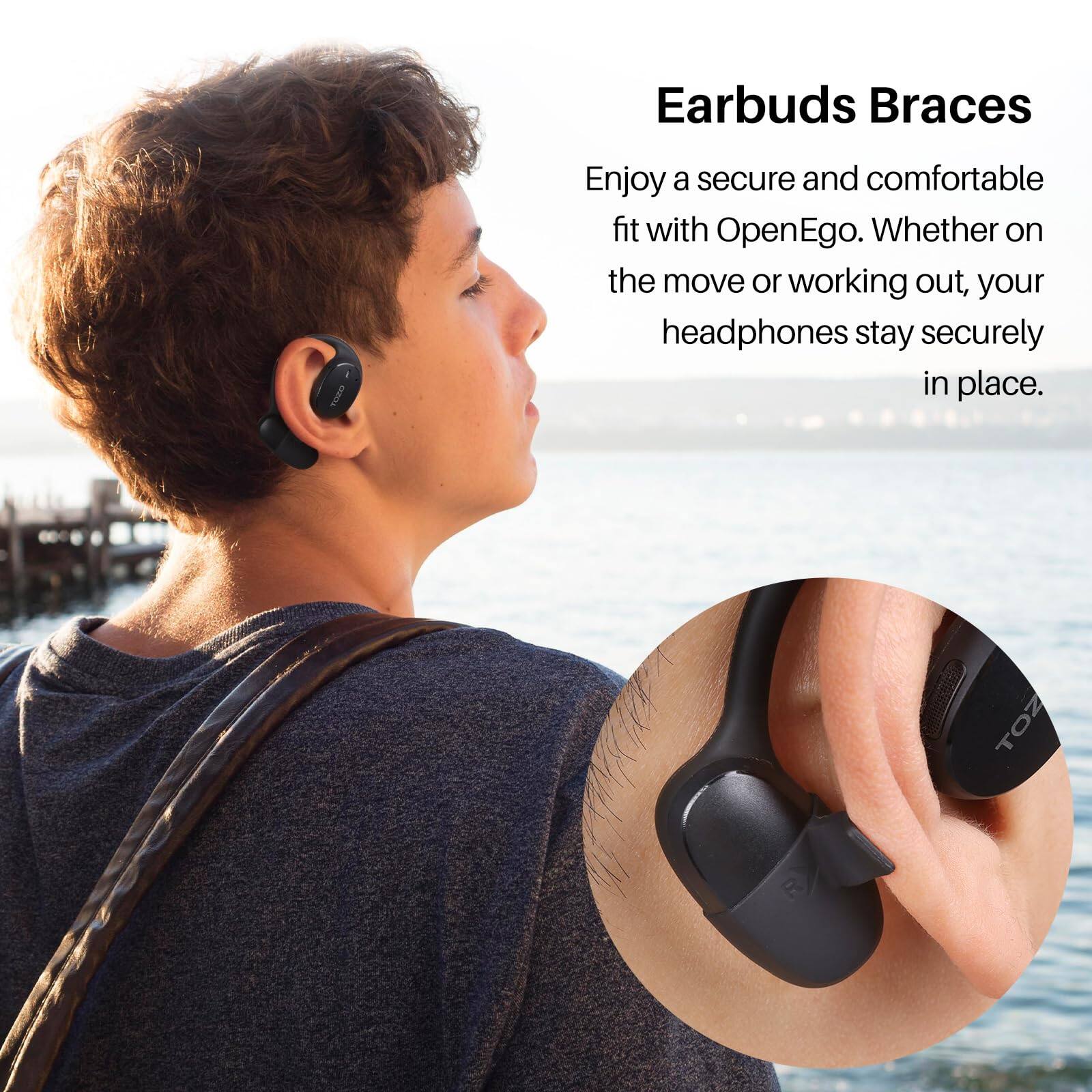 Earbuds Braces
TORO
Enjoy a secure and comfortable fit with OpenEgo. Whether on the move or working out, your headphones stay securely in place.