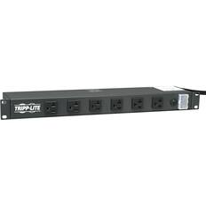 Front. Tripp Lite - Tripp Lite by Eaton Power Strip Rackmount Metal 120V 5-20R 12 Outlet 15' Cord 1URM - NEMA 5-20P - 12 NEMA 5-20R - Black.